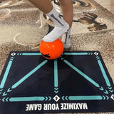 Norvo | Voetbal Pro Trainingsmat | Antislip, 2x2m Ruimte & Videoprogramma voor Vaardigheidsverbetering en Thuistraining