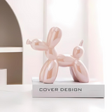 Keramiek Hondenbeeld | Ballonhond Design | Decoratief Kunstwerk | Speelse Eyecatcher | Hoogwaardig Materiaal | Woonkamer Slaapkamer Kantoor | Unieke Moderne Interieurdecoratie | Perfect Cadeau | Diverse Kleuren