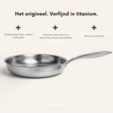 Titanium Pannenset – Pan, Keukengerei & Snijplank | Duurzame Keuken Essentials