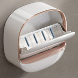 Waterdichte zeepdispenser met afvoerkast