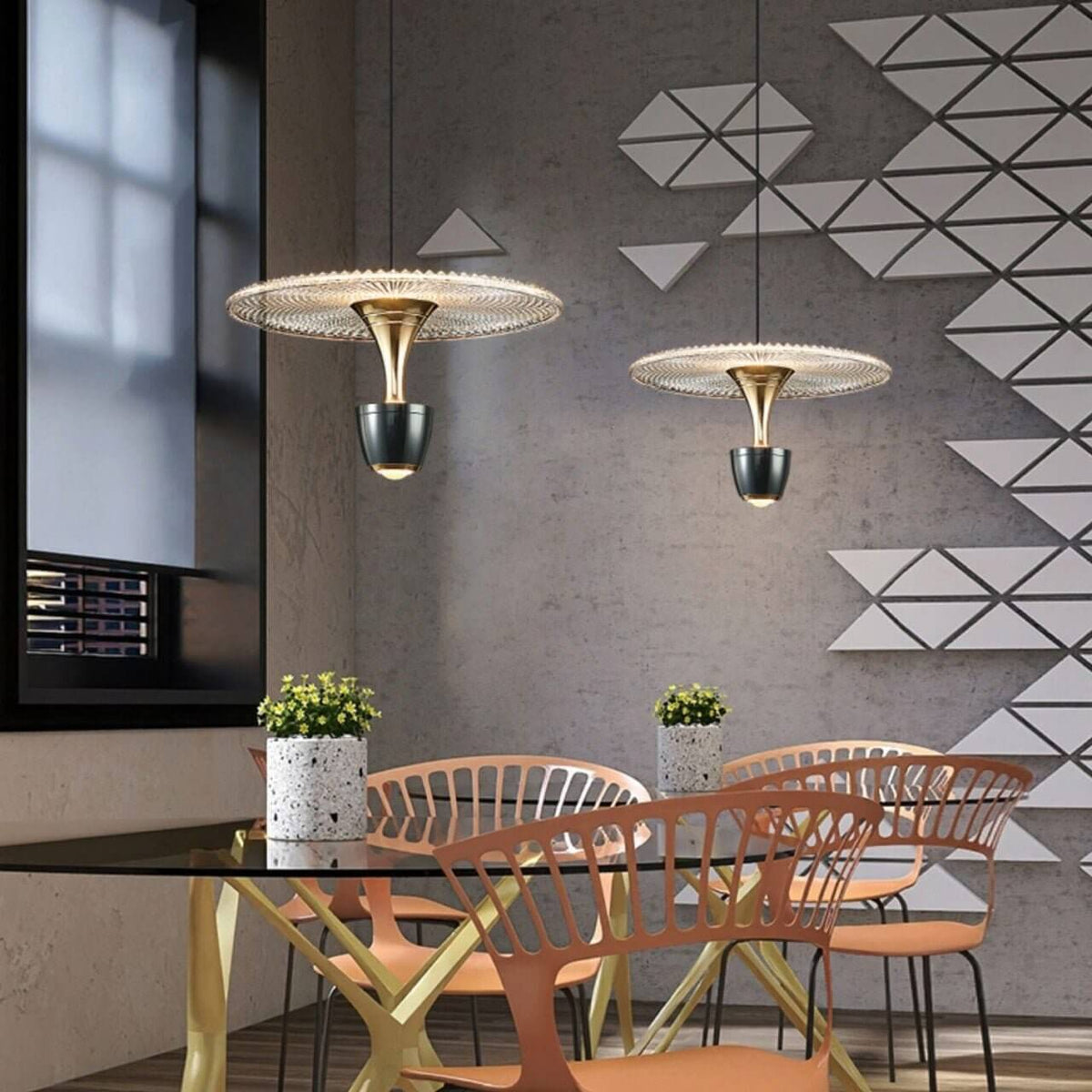 Moderne LED Schijf Hanglamp - Elegant & Stijlvol