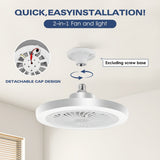 LED Slimme Ventilatorlamp – Dimbaar en Stil