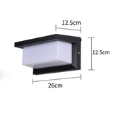 Moderne Buitenwandlamp Zwart-Wit - Tuinverlichting
