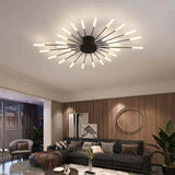 Moderne LED plafondlamp - minimalistisch ontwerp in zonnestraalstijl