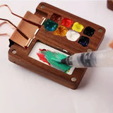 Mobiele Aquarelverfset met 24 Kleuren – Nu 1 kopen, 1 gratis!