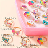 Lola Magische Prinsessen Ringen Set - 36 Stuks Verstelbare Ringen voor Meisjes