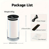 Slimme Mini Projector - Draagbare 180° Rotabele Projector voor Buitenfilms en Streaming