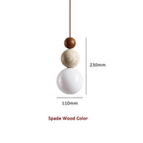 Moderne Hanglamp van Travertin - Eenvoudig Design