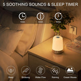 Norvo | Aurora Wake-Up Light – Zonsopgang Alarmklok met Natuurlijke Geluiden & USB-C