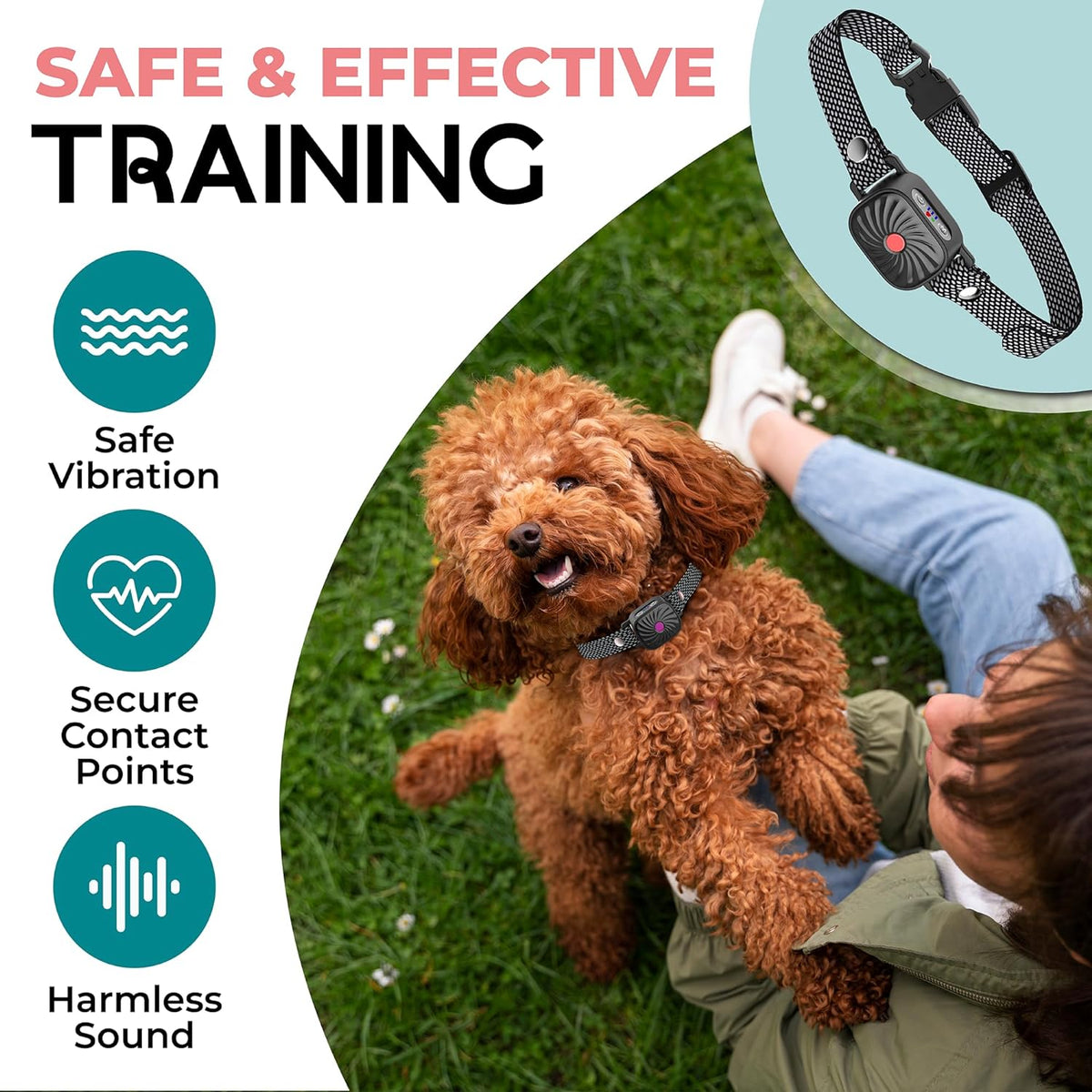 BarkEase Anti-Blaf Halsband | Voor Kleine Honden