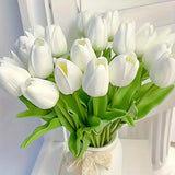Set van 15 Realistische Kunst Tulpen – Perfect voor Bruiloften, Feesten en Woningdecoratie
