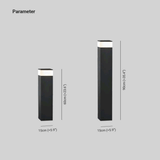 LED Buitenlamp - Rechthoekig Metaal Design