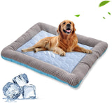 Verkoelende Huisdiermat voor Hond of Kat – Zomer Koelmat van Ice Silk in Blauw of Roze
