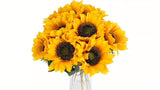 Set van 11 Levendige Zonnebloemen – Perfect voor Herfst, Bruiloften en Tuindecoratie