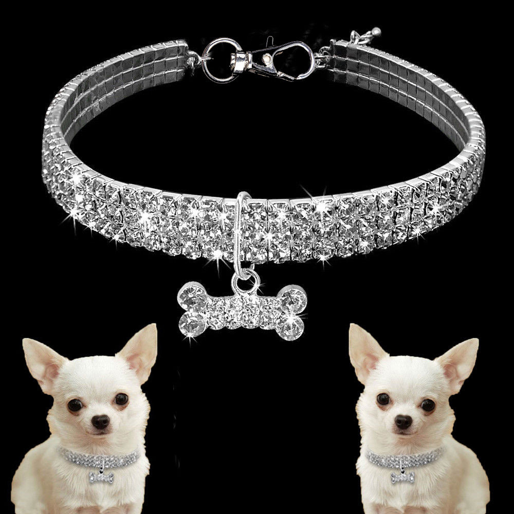 Premium Huisdierhalsband - Bling It On