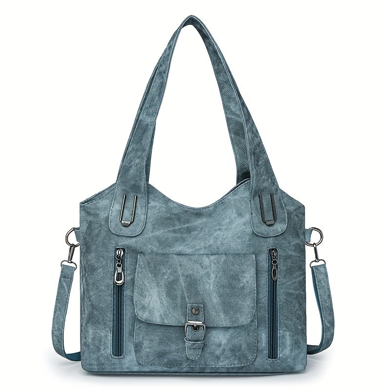 Vintage-Stijl Vegan Leren Schoudertas - Marivelle