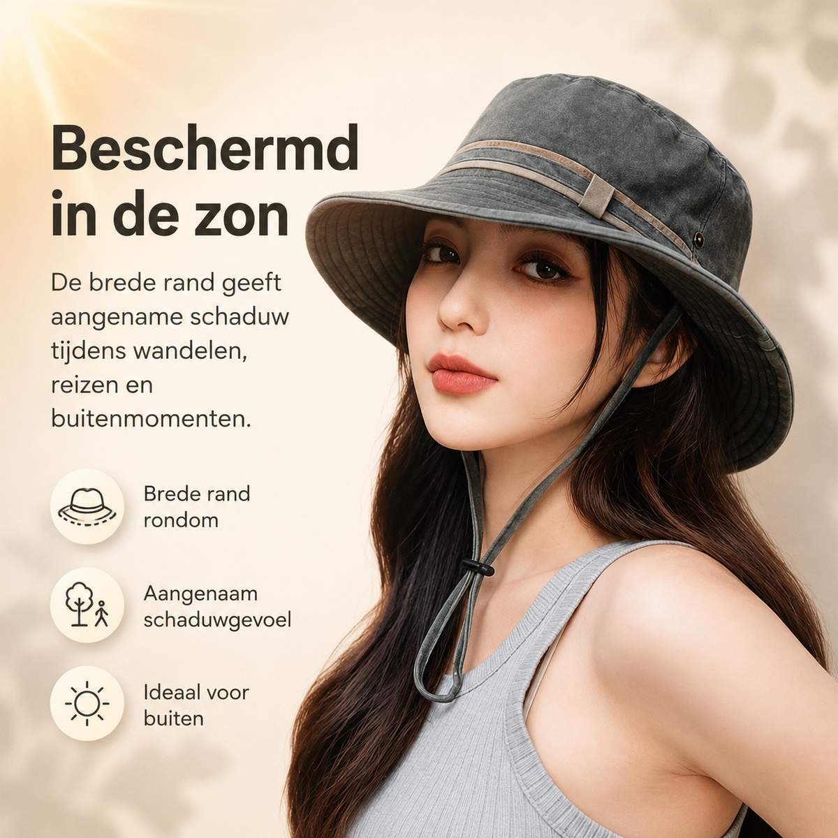 Dames UV Beschermingshoed