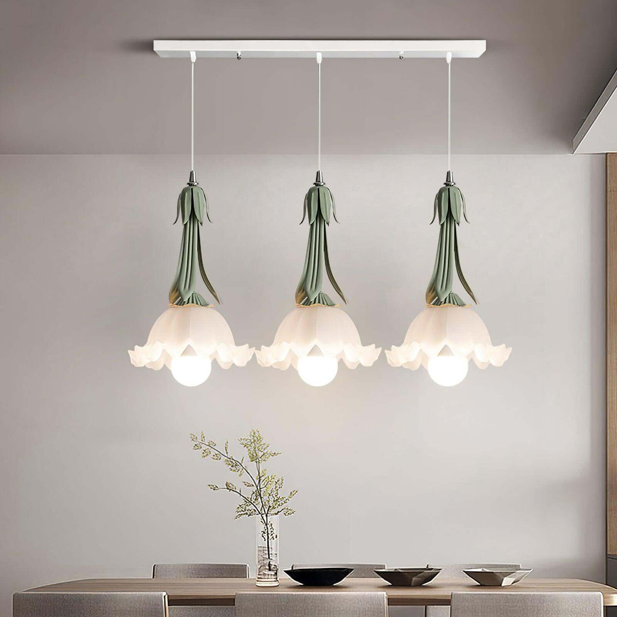 Elegante Hanglamp met Bloemendesign