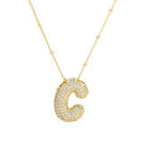Diamanten Ketting met Letter