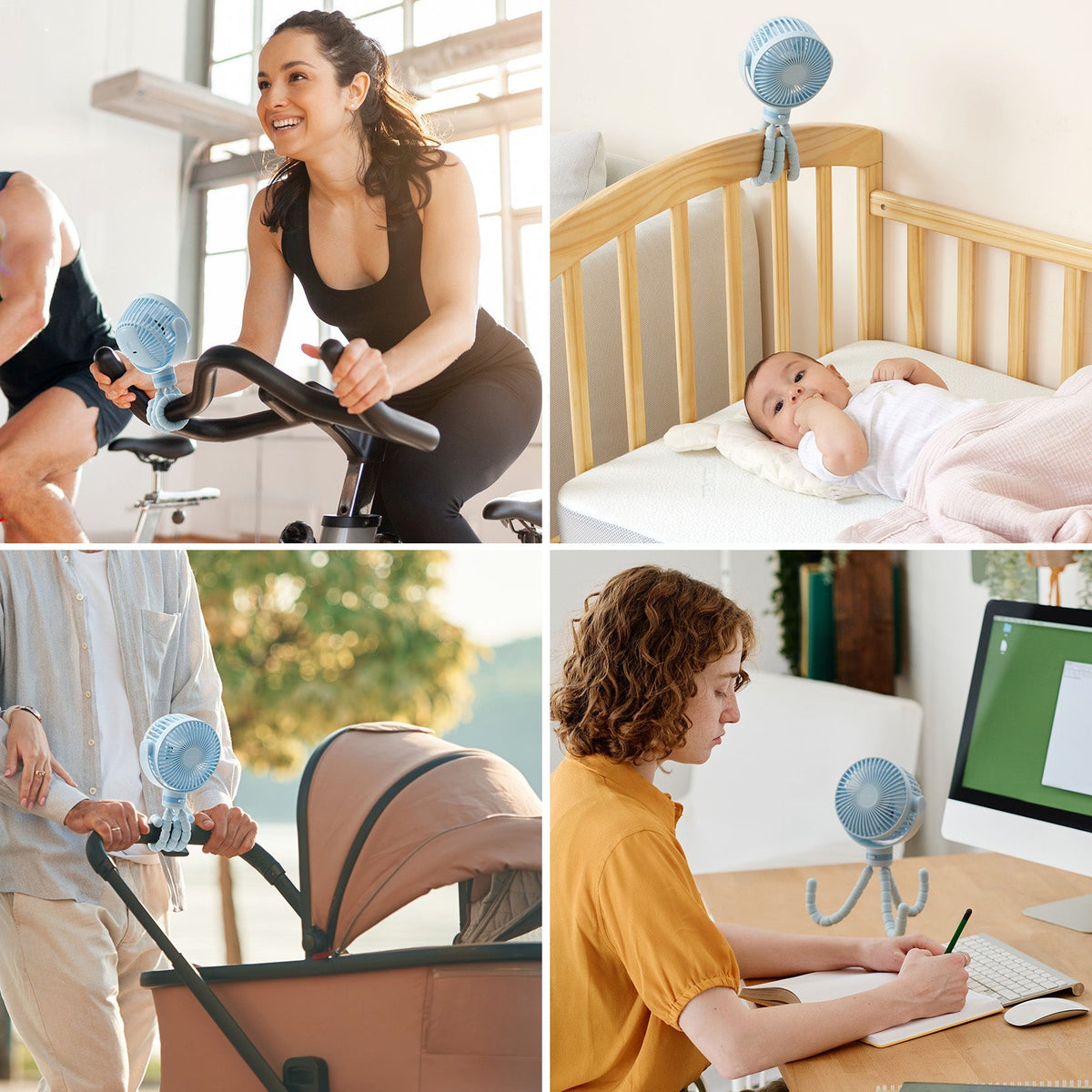 USB Oplaadbare Handheld Koelventilator voor Reizen
