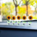 SunnyRide - Schattig zonnebloem auto-ornament