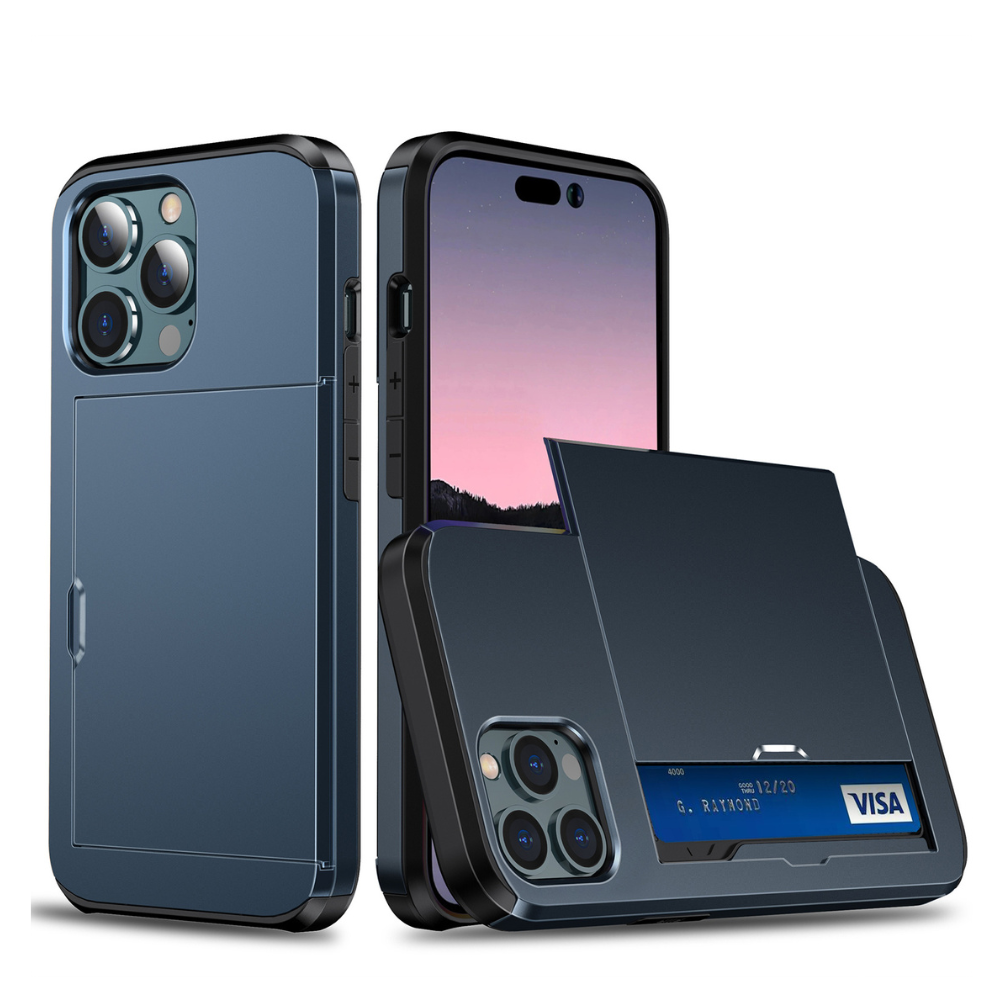 MobuLux | iPhone Portemonnee Hoesje | Luxe Telefoonhoes met Kaartvak en Bescherming