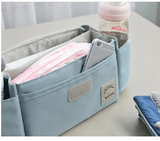 Kinderwagen Tas Organizer – Universele Baby Accessoires Trolley Tas met Bekerhouder voor Gemak tijdens Reizen met Pasgeborenen