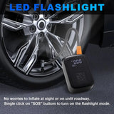 SmartPump Draagbare Luchtcompressor met LED Display - USB Opladen, Voor Banden, Fiets, Motor en Meer