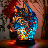 Vibrante Glas-in-lood Dierlampen – Artistieke Tafeldecoratie