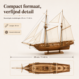Klassiek Houten Zeilschip Model – Gedetailleerde 3D Puzzel voor Schepenliefhebbers
