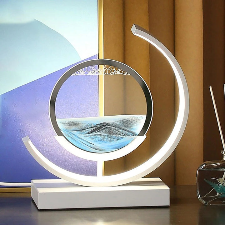 SandLight 3D Zandtafellamp – Ontspannend Design met Bewegend Zand