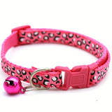 Set van 6 Leopardprint Kattenhalsbanden – Verstelbaar en Veilig met Bel