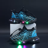 SpinnenWeb LED Sneakers - Stralende Avonturen voor Kinderen