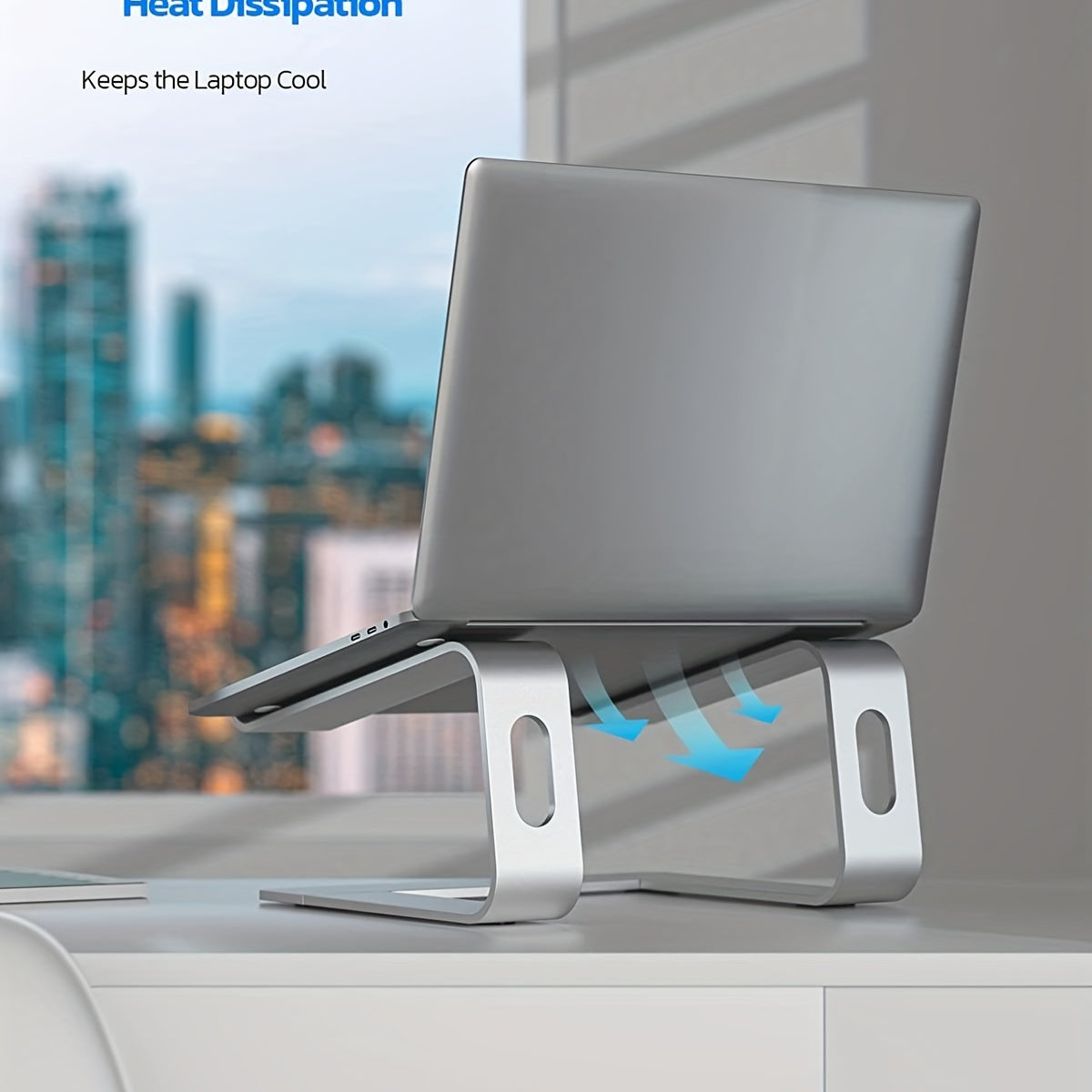 ErgoLift Laptopstandaard – Verhoogd Werken met Stijl en Stabiliteit