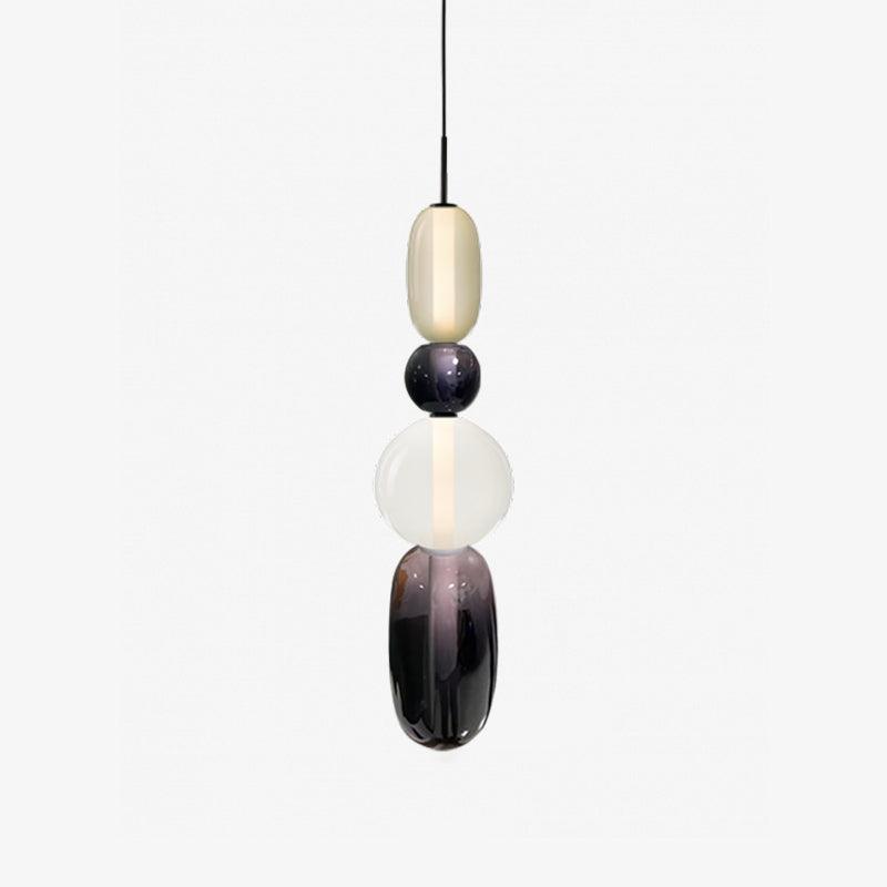 Moderne Hanglamp met Gekleurd Glas