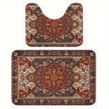 Perzisch Geïnspireerde Badkamer Tapijten Set – Absorberend en Antislip