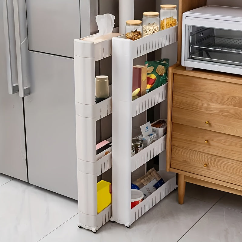 Smalle Opbergtrolley – Praktisch en Mobiliteit voor Keuken en Badkamer