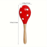 MelodyWood Houten Maraca - Speels Muziekinstrument voor Kinderen