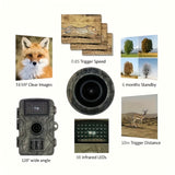 TrailGuard HD Jachtcamera – Duurzaam, Weerbestendig en Met Nachtzicht