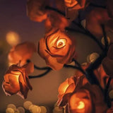 Lamp Rozenboom - Elegante LED Tafellamp | Tafellamp met Rozenbloesem | Verstelbare LED | Dimbare Sfeerverlichting | Kunststof | IP66 | Uniek Design | Romantische Tafellamp | Decoratieve Verlichting | Moderne Elegantie