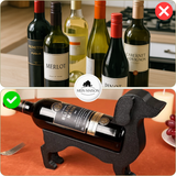 Wijnfleshouder Teckel CorkHound | Origineel Ontwerp | Stevig & Decoratief | Voor 375–500 ml
