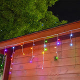 Quntis 50m (164FT) Buiten Waterdichte LED Kerstgordijnverlichting – 36V Laagspannings Festival IJspegels voor Evenement- en Feestdecoratie
