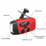 ReadyWave | Noodradio met handzwengel en zonnepanelen
