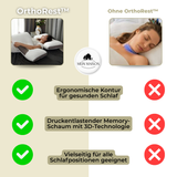 Orthopedisch Nekkussen OrthoRest | Ergonomische Contour | Geheugenschuim | Ademend