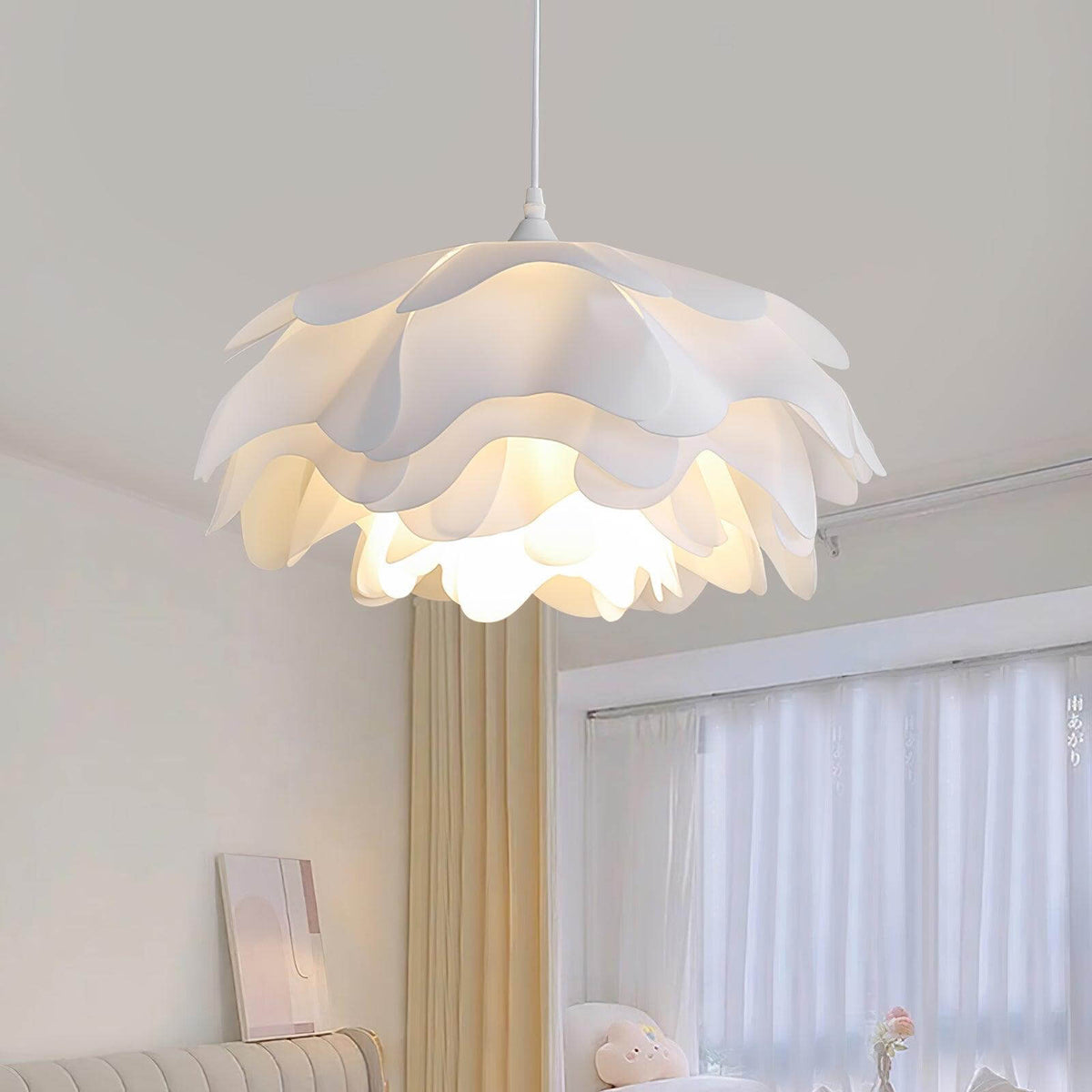 Bloemvormige Hanglamp - Witte Hanglamp