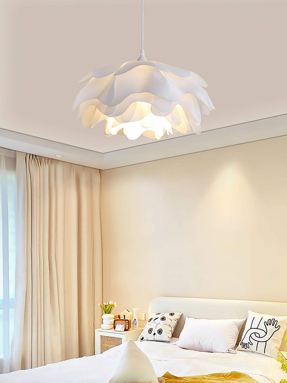 Bloemvormige Hanglamp - Witte Hanglamp