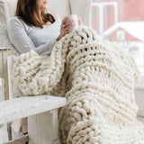 Chunky Strickdecke | Extra Groot & Warm | Woonaccessoire | Handgemaakt Ontwerp