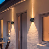 Moderne Ronde Buitenwandlamp – IP65 Waterdichte Metaal & Glas Ontwerp
