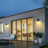 Moderne Ronde Buitenwandlamp – IP65 Waterdichte Metaal & Glas Ontwerp
