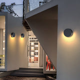 Moderne Ronde Buitenwandlamp – IP65 Waterdichte Metaal & Glas Ontwerp